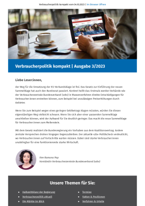 Verbraucherpolitik kompakt 3 | 2023