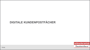 Digitale Kundenpostfächer