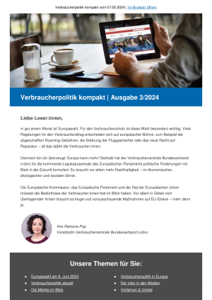 Verbraucherpolitik kompakt 3 | 2024