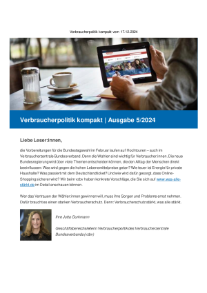 Verbraucherpolitik kompakt 5 | 2024