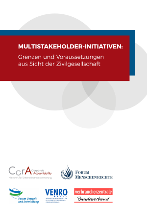 Multistakeholder-Inititativen: Grenzen und Voraussetzungen aus Sicht der Zivilgesellschaft | September 2017