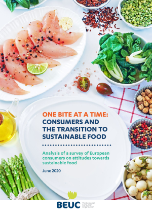 One Bite at a Time: Consumers and the Transition to Sustainable Food | Verbraucherbefragung BEUC | 03.06.2020