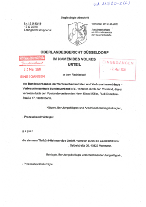 Urteil des OLG Düsseldorf vom 07.05.2020 | Az. I – 15 U 82/19