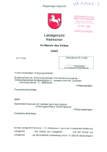 Urteil Landgericht Hannover | 28.11.2022