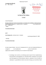 Urteil des Landgerichts Berlin | 27.04.2023